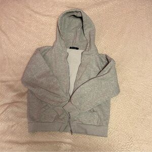 Gray Zip-Up Hoodie